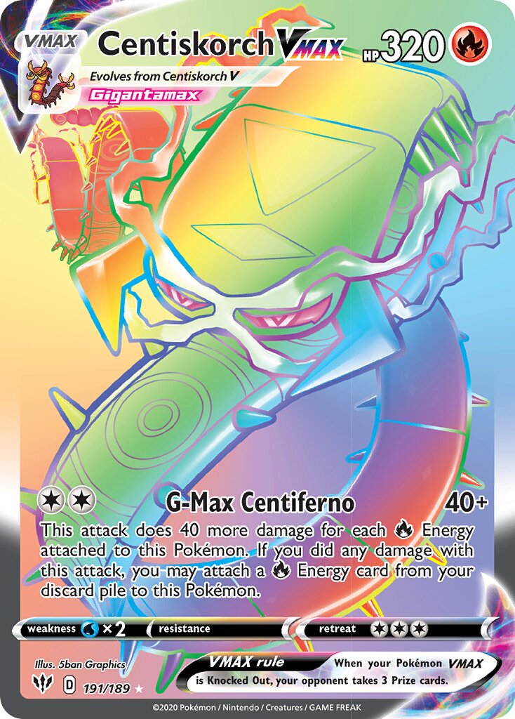 Centiskorch VMAX (Secret) - Darkness Ablaze #191/189