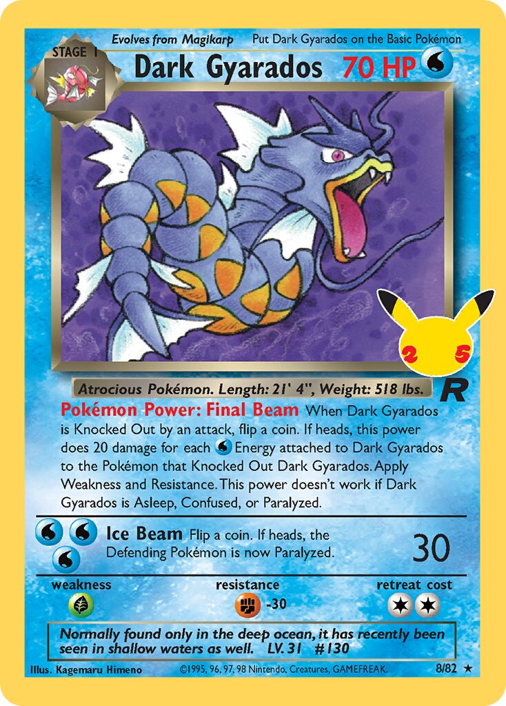 Dark Gyarados - Celebrations: Classic Collection #8/82