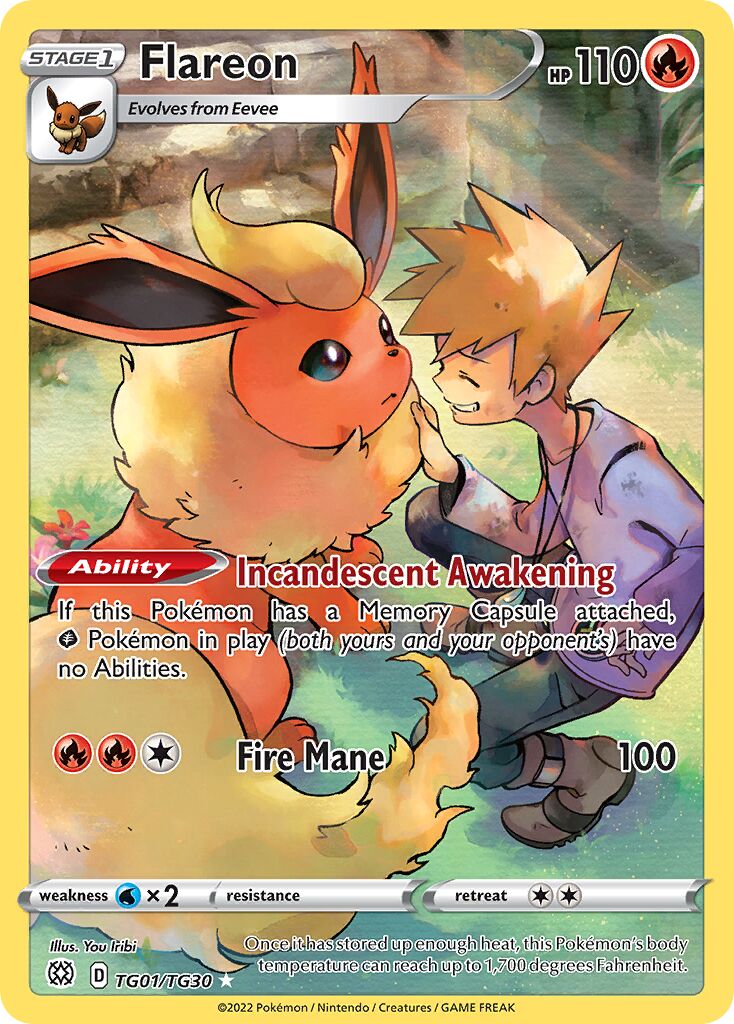 Flareon - Brilliant Stars Trainer Gallery #TG01/TG30