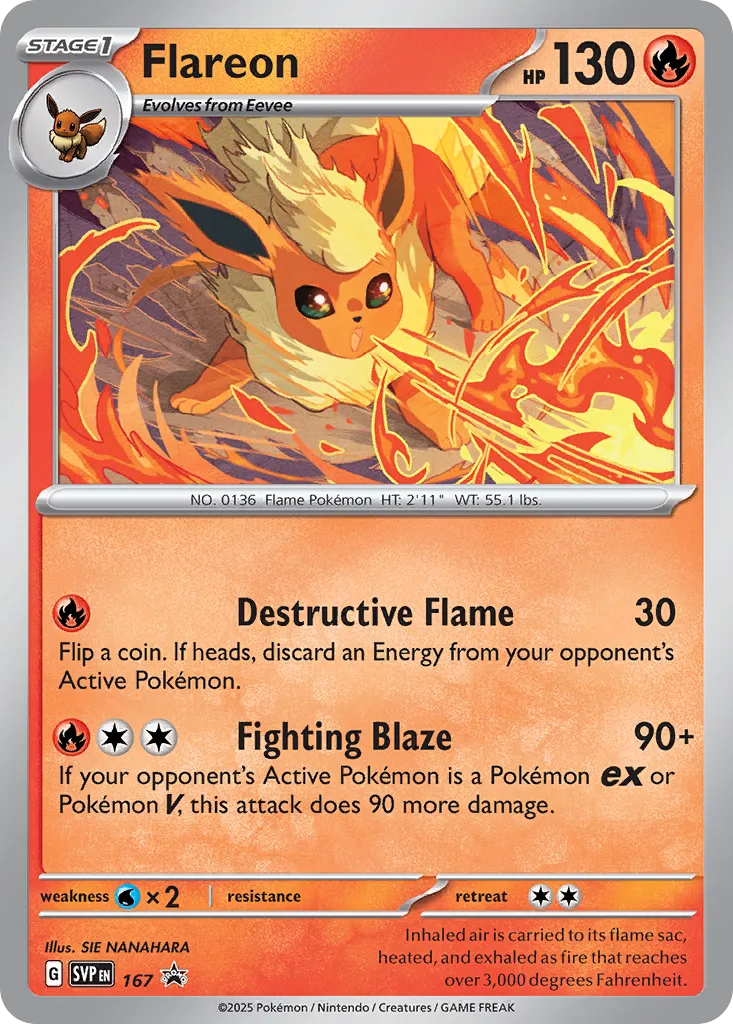 Flareon (Cosmos Holo) - Scarlet & Violet Promo #167