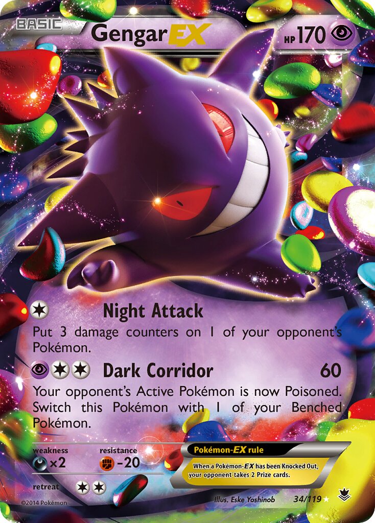 Gengar EX - Jumbo Cards #034/119