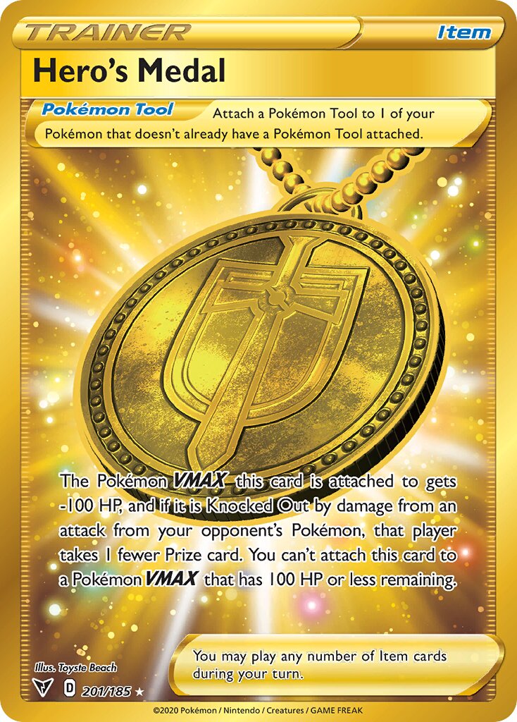 Hero's Medal (Secret) - Vivid Voltage #201/185