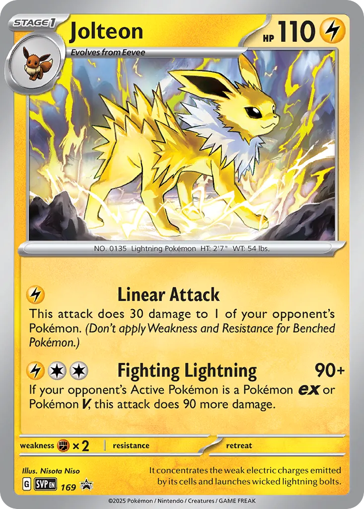 Jolteon - 169 (Cosmos Holo) - Scarlet & Violet Promo #169