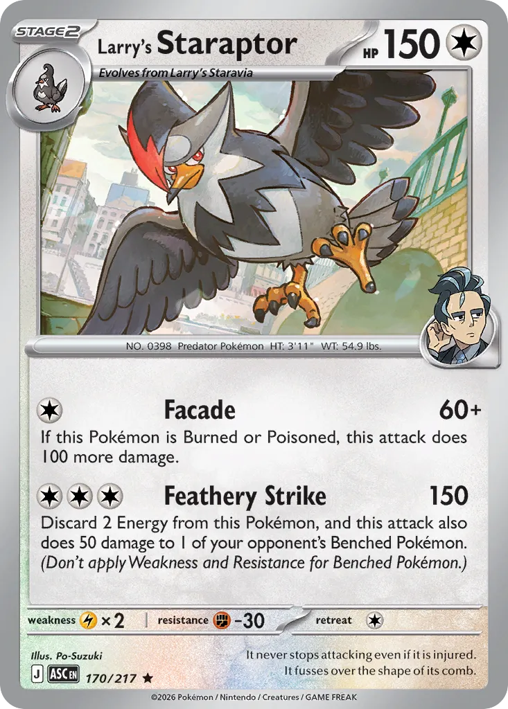 Larry's Staraptor - Ascended Heroes #170/217