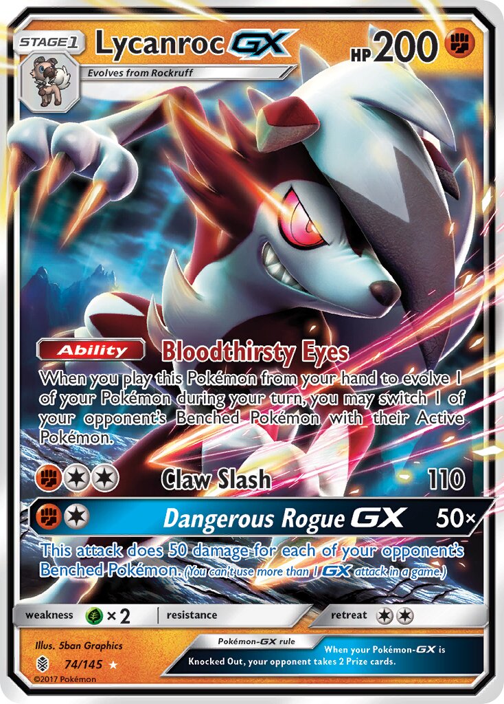 Lycanroc GX - Guardians Rising #74/145