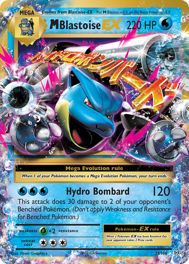 M Blastoise EX - Evolutions #22/108