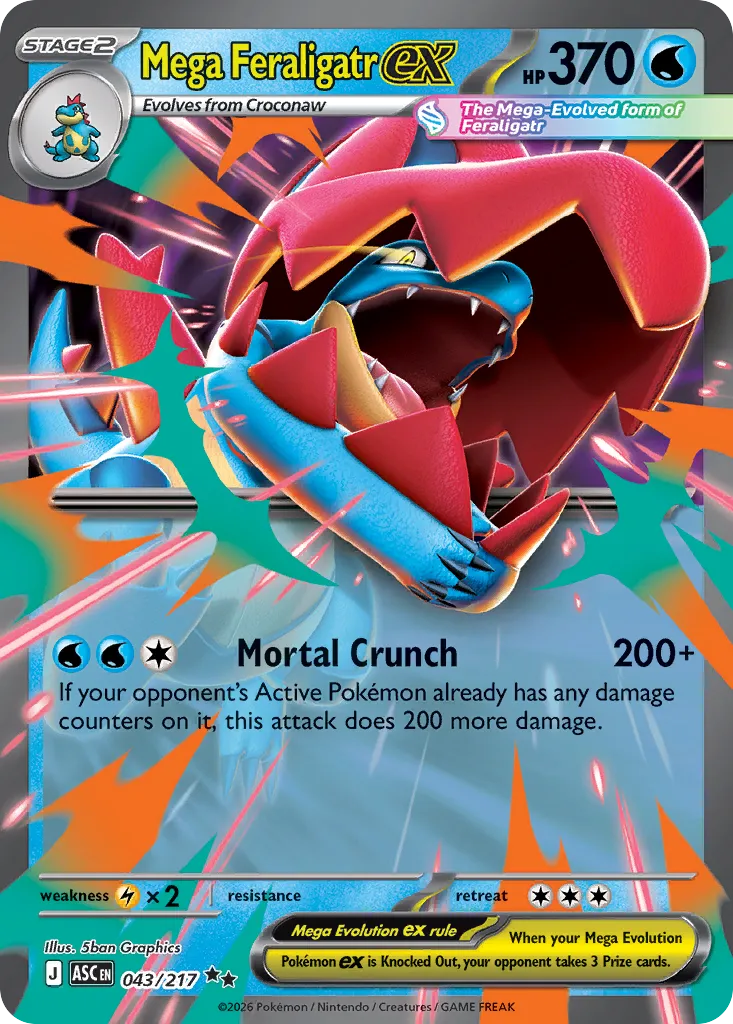 Mega Feraligatr ex - Ascended Heroes #043/217