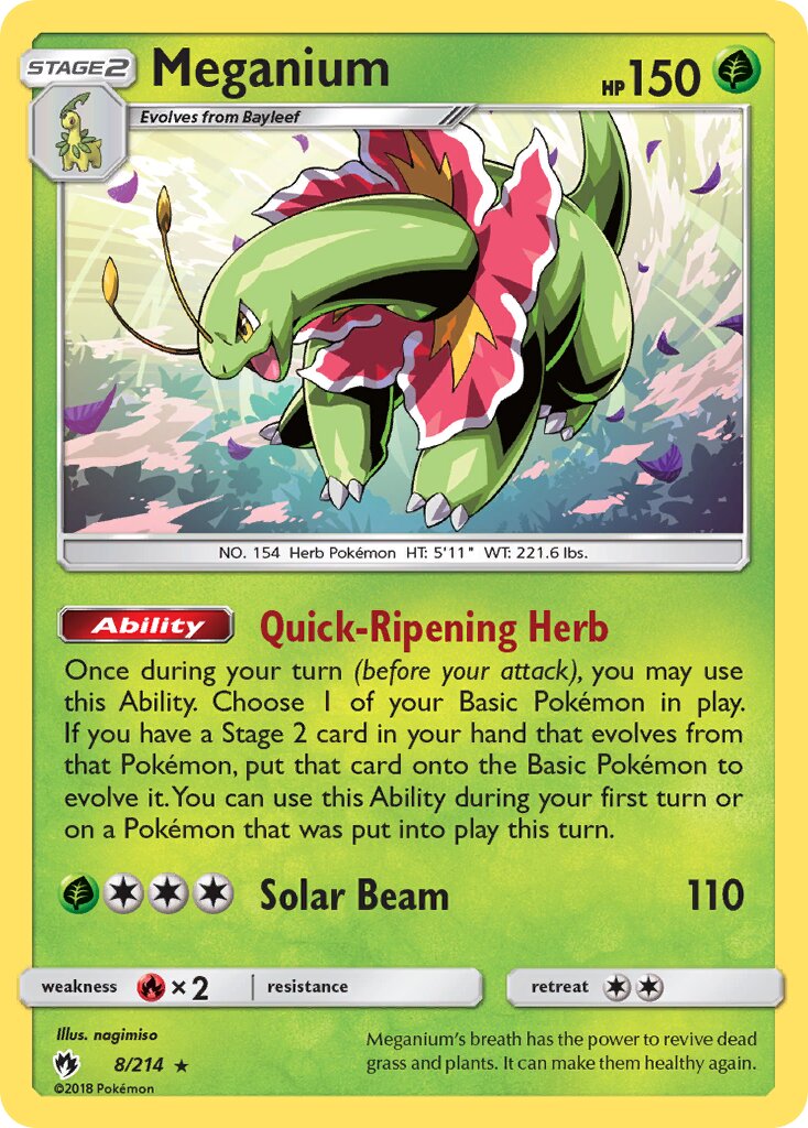 Meganium - Lost Thunder #8