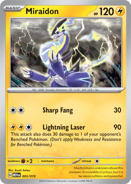 Miraidon - McDonald's Promos 2024 #003/015