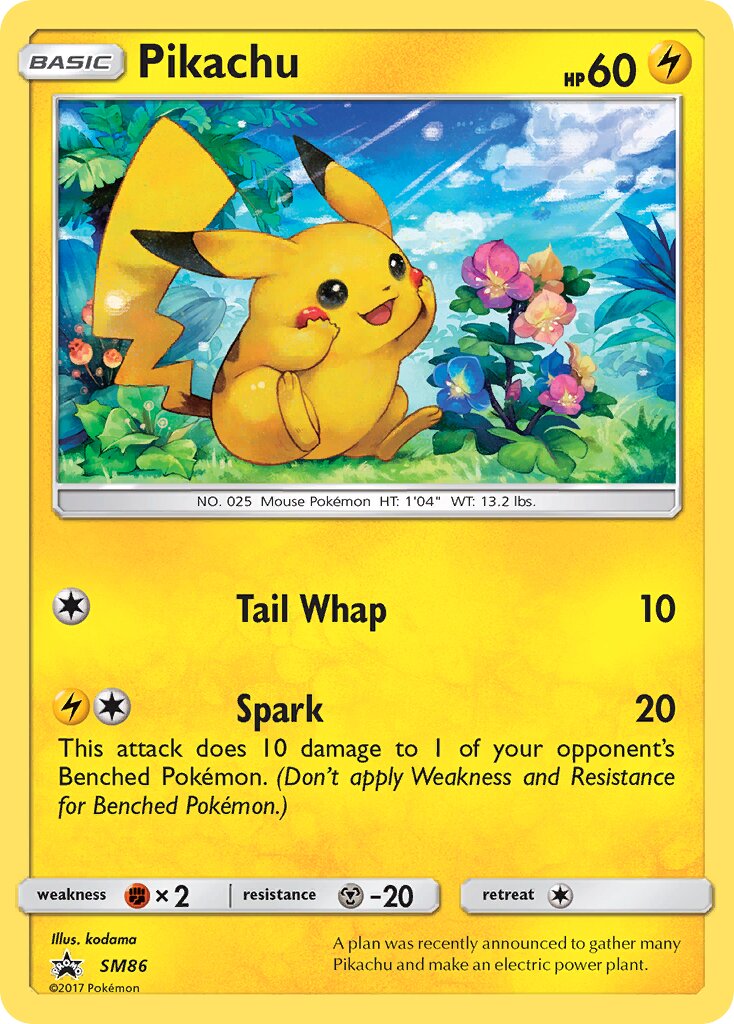 Pikachu - Sun & Moon Promo #SM86