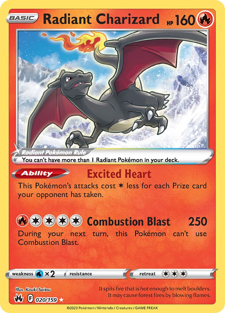 Radiant Charizard - Crown Zenith #020/159