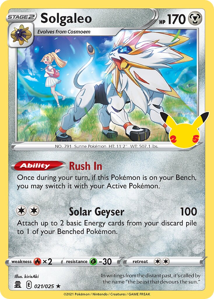 Solgaleo - Celebrations #021/025