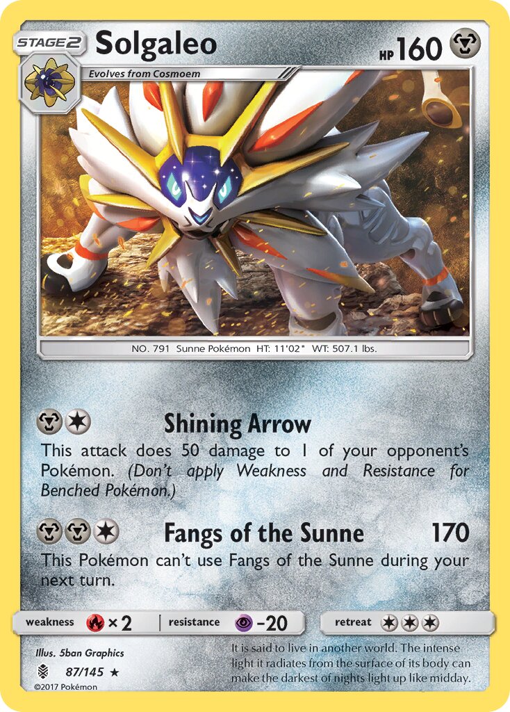 Solgaleo (SM Guardians Rising) - Deck Exclusives #087/145