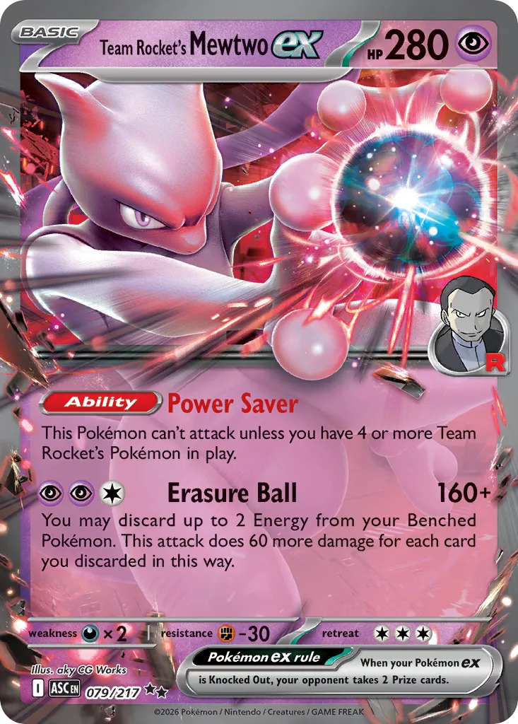 Team Rocket's Mewtwo ex - Ascended Heroes #079/217