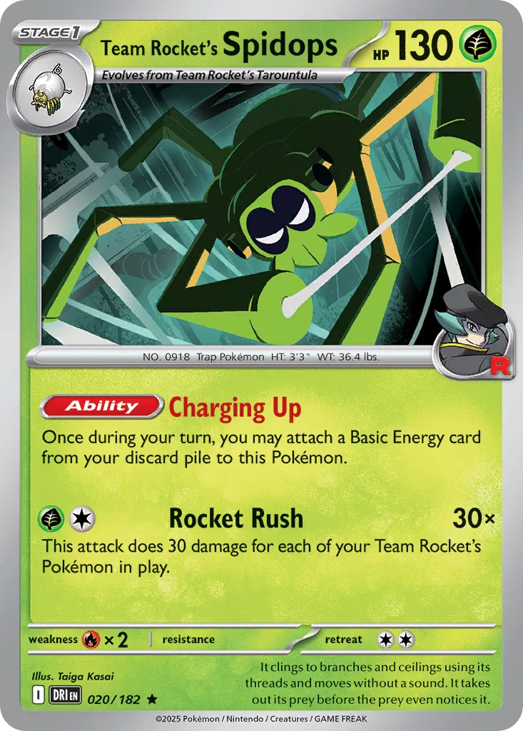 Team Rocket's Spidops - 020/182 - Prize Pack Series One #020/182