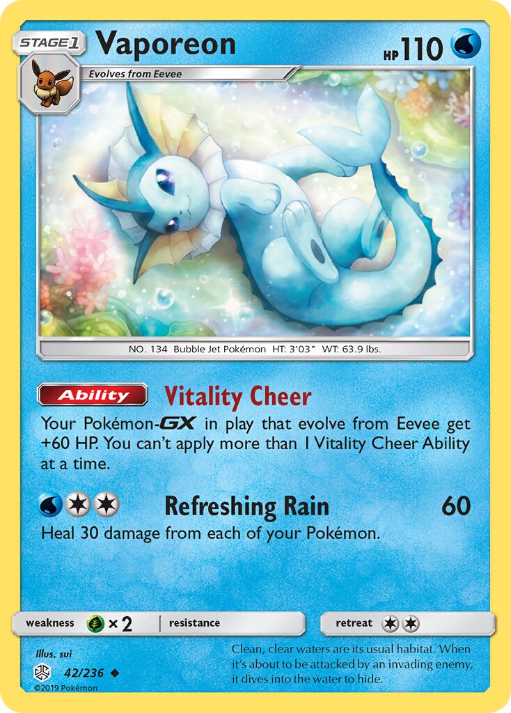 Vaporeon - Cosmic Eclipse #42/236