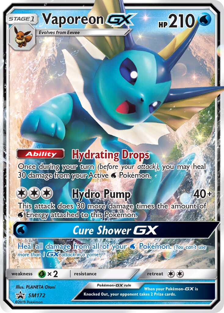Vaporeon GX - Sun & Moon Promo #SM172