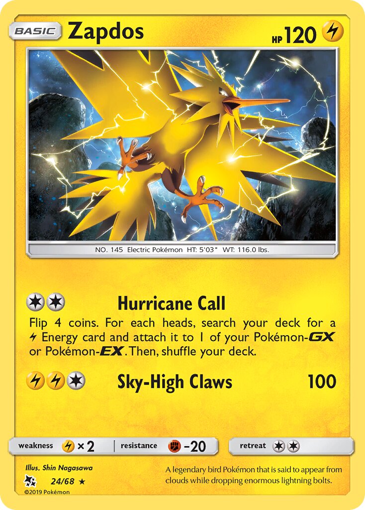 Zapdos - Hidden Fates #24/68