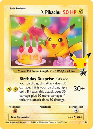 ______'s Pikachu - Celebrations: Classic Collection #24/53