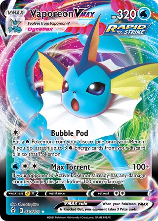 Vaporeon VMAX - Evolving Skies #030/203 - ACE 10.0 GEM MINT